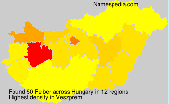 Surname Felber in Hungary