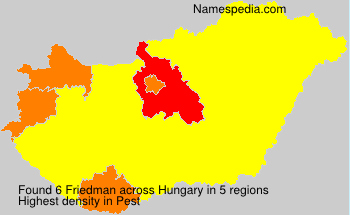 Surname Friedman in Hungary