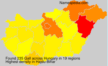 Surname Gall in Hungary
