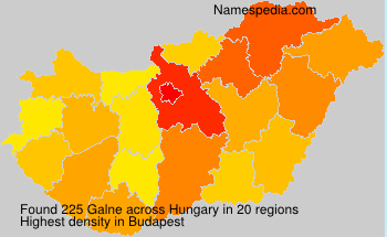 Surname Galne in Hungary
