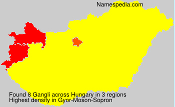 Surname Gangli in Hungary
