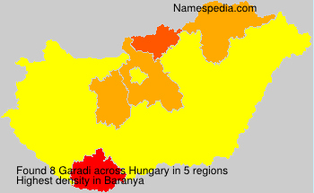 Surname Garadi in Hungary
