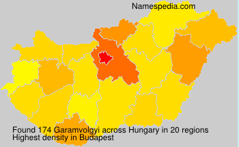 Surname Garamvolgyi in Hungary
