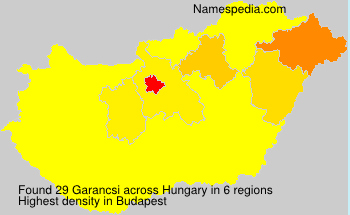 Surname Garancsi in Hungary