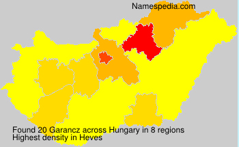 Surname Garancz in Hungary