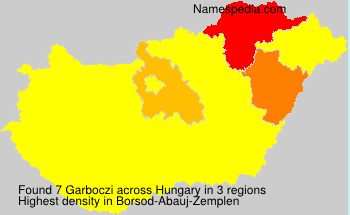 Surname Garboczi in Hungary
