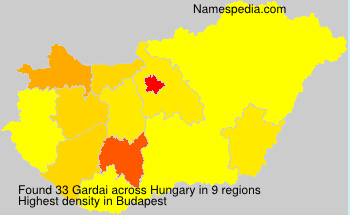 Surname Gardai in Hungary