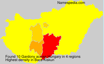 Surname Gardony in Hungary