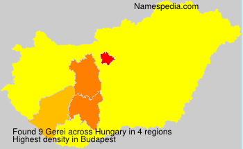 Surname Gerei in Hungary