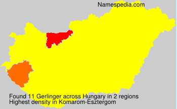 Surname Gerlinger in Hungary