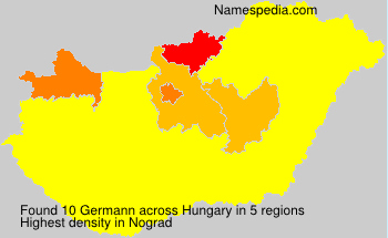 Surname Germann in Hungary