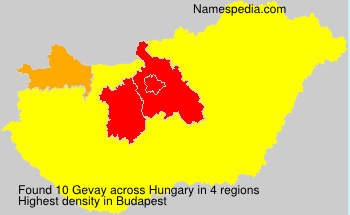 Surname Gevay in Hungary