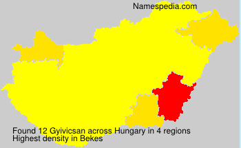 Surname Gyivicsan in Hungary