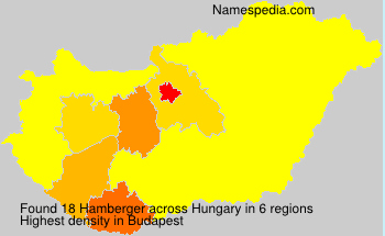 Surname Hamberger in Hungary