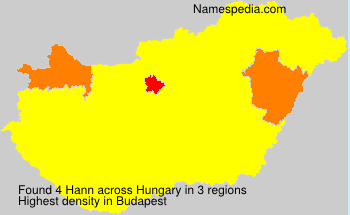 Surname Hann in Hungary