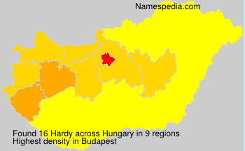 Surname Hardy in Hungary