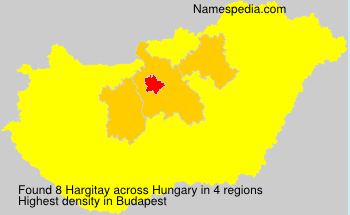 Surname Hargitay in Hungary