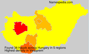 Surname Hauck in Hungary