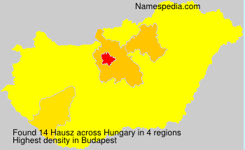 Surname Hausz in Hungary
