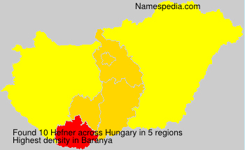 Surname Hefner in Hungary