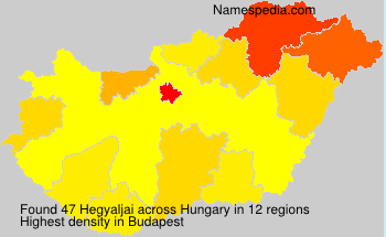 Surname Hegyaljai in Hungary