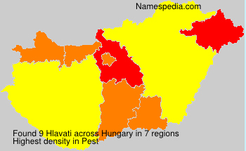 Surname Hlavati in Hungary