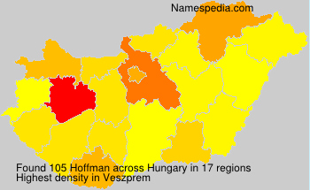 Surname Hoffman in Hungary