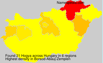 Surname Hogya in Hungary