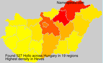 Surname Hollo in Hungary