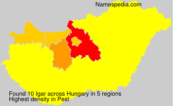 Surname Igar in Hungary