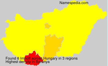 Surname Imhoff in Hungary
