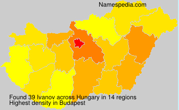 Surname Ivanov in Hungary