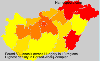 Surname Janosik in Hungary