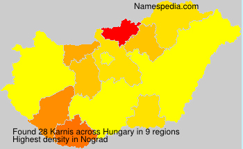Surname Karnis in Hungary