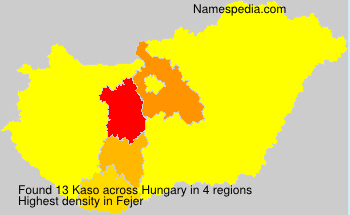 Surname Kaso in Hungary