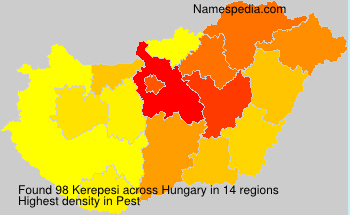 Surname Kerepesi in Hungary