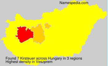 Surname Kirsteuer in Hungary