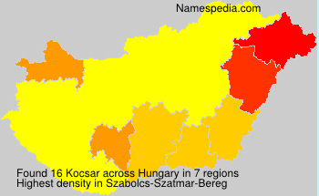 Surname Kocsar in Hungary