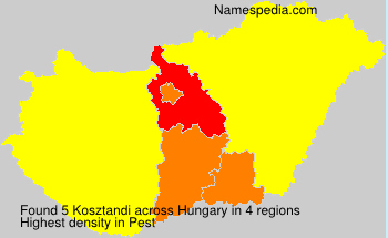 Surname Kosztandi in Hungary