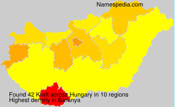 Surname Kraft in Hungary