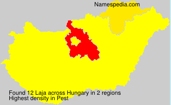 Surname Laja in Hungary