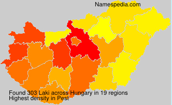 Surname Laki in Hungary