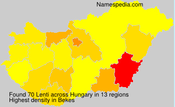Surname Lenti in Hungary