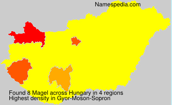Surname Magel in Hungary