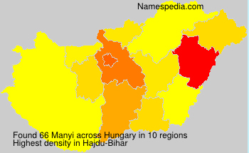 Surname Manyi in Hungary