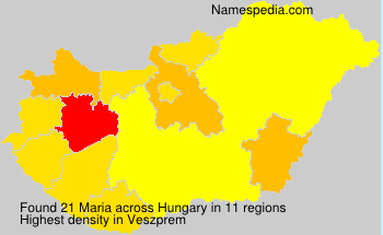 Surname Maria in Hungary