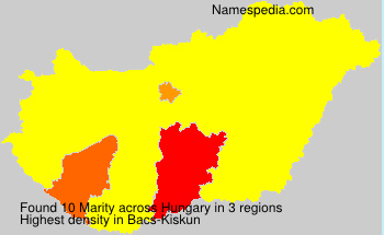 Surname Marity in Hungary