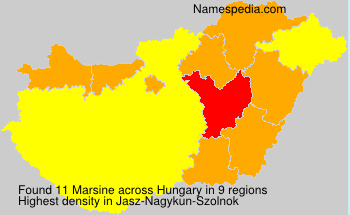 Surname Marsine in Hungary