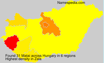 Surname Matai in Hungary