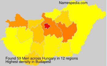 Surname Meri in Hungary